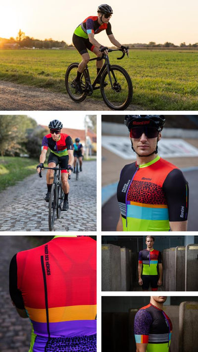 Santini Paris Roubaix Forger Des Heroes Men's Cycling Jersey RE94075C22PRFDH
