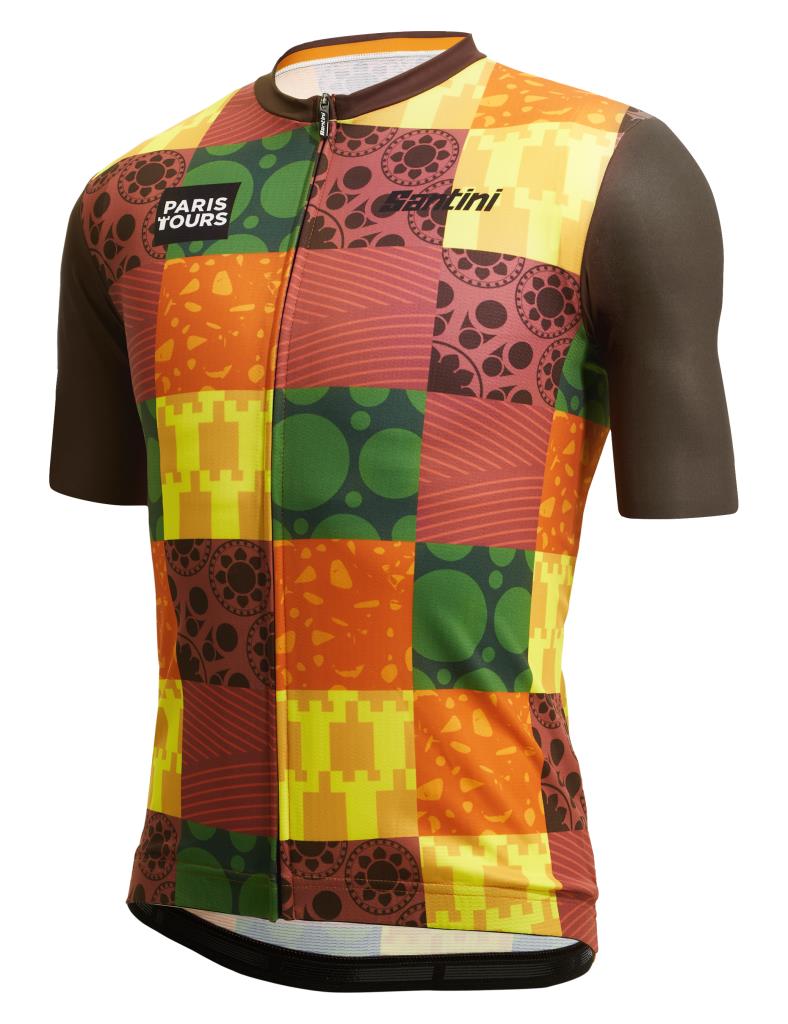 Maillot de Cyclisme Santini Paris Tour Officiel Grande Taille RE94075C22PTVIGN