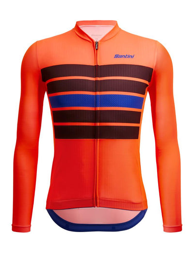 Maillot de cyclisme d'été à manches longues Santini SLEEK BENGAL grande taille pour homme 3S215075ESLKBENG
