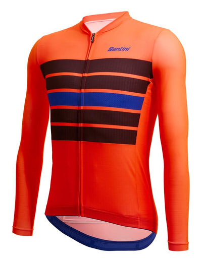 Maillot de cyclisme d'été à manches longues Santini SLEEK BENGAL grande taille pour homme 3S215075ESLKBENG