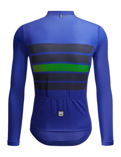 Maillot de cyclisme d'été à manches longues Santini SLEEK BENGAL grande taille pour homme 3S215075ESLKBENG