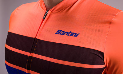 Maillot de cyclisme d'été à manches longues Santini SLEEK BENGAL grande taille pour homme 3S215075ESLKBENG