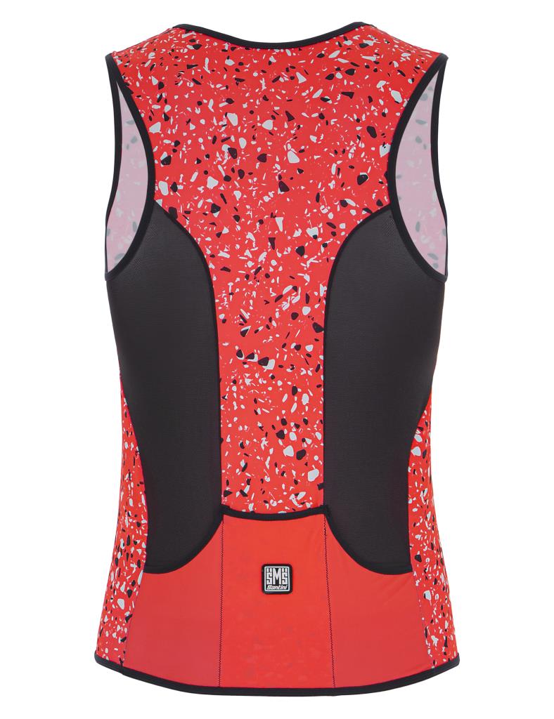 Santini Sleek Desing Pietra Tri Top Triathlon Atlet - Görsel 3