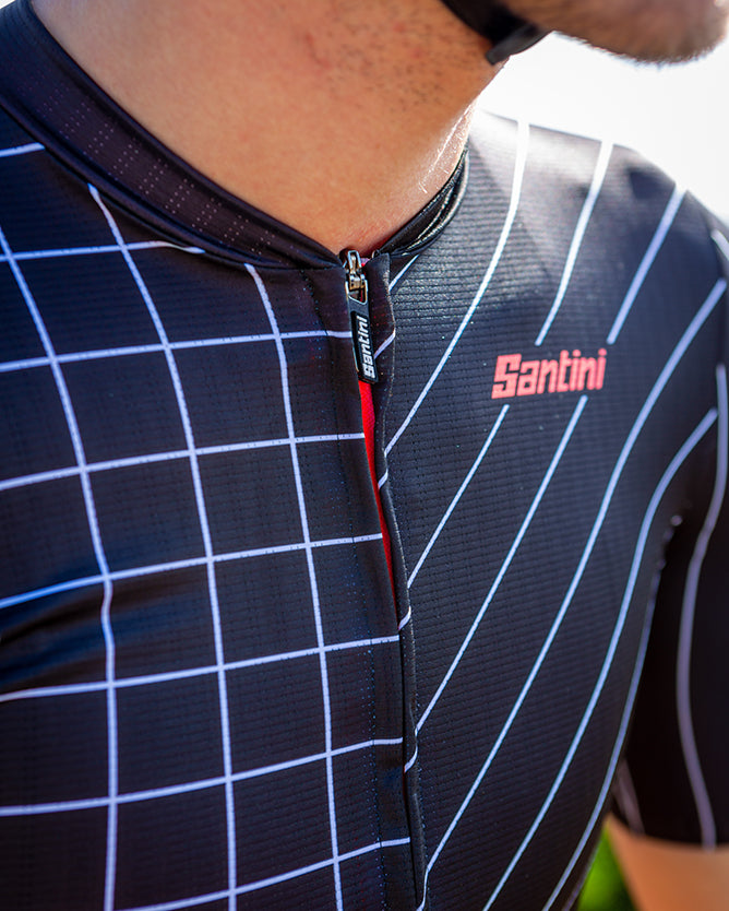 Santini Sleek Dynamo Men's Cycling Jersey 1S94475ESLKDINA