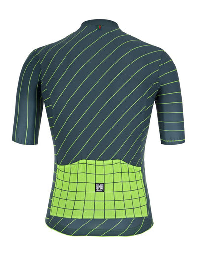 Santini Sleek Dynamo Men's Cycling Jersey 1S94475ESLKDINA