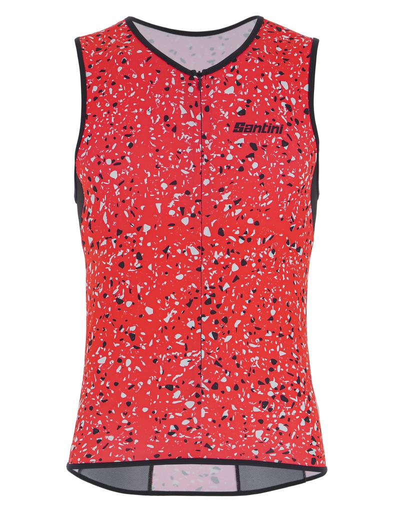 Santini Sleek Pietra Tri Top Sleveless Erkek Triathlon Üst 1T6300SLEEKPIET