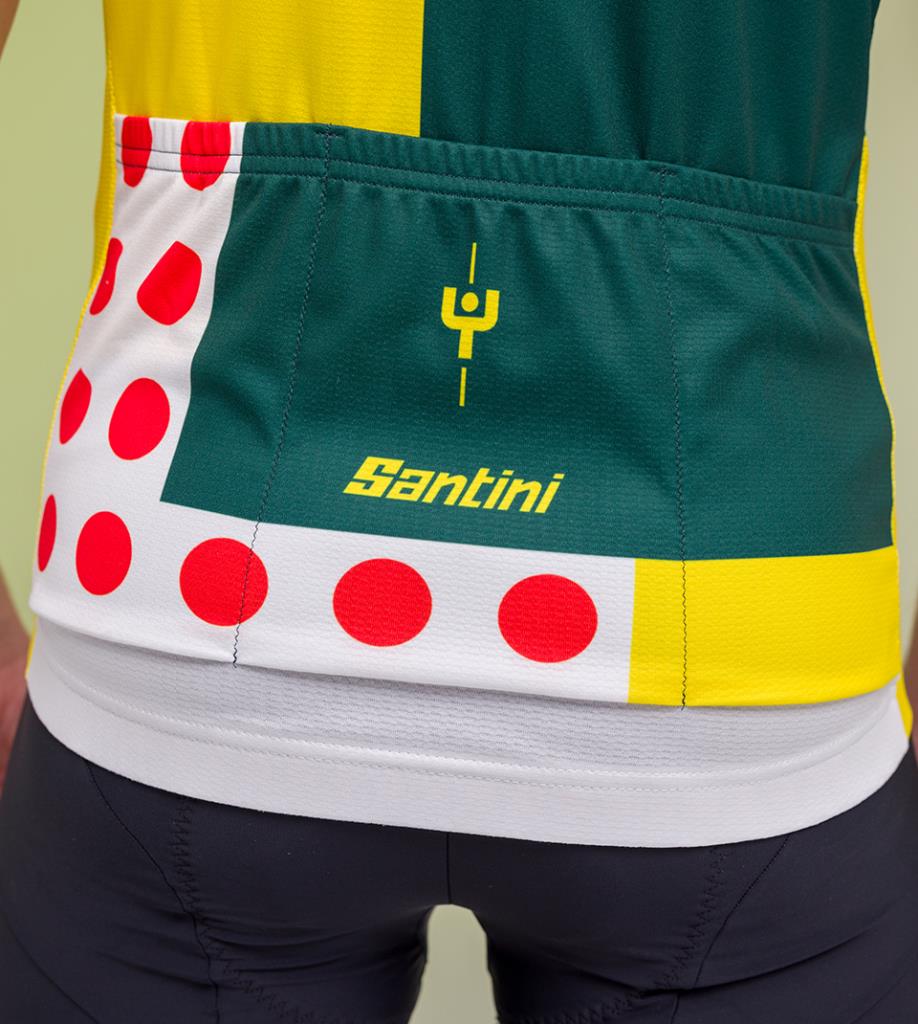 Santini Tour De France Iconic Seri COMBO Erkek Bisiklet Forması MJ94075CCOMBO