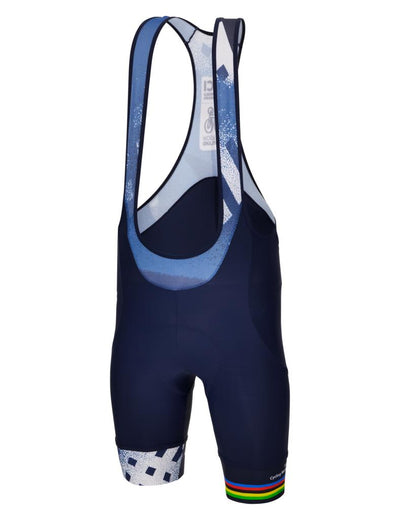 Cuissard cycliste à bretelles Santini UCI Cycling World Championship RE1075GITCITY3WCG Blu Nautica