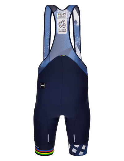 Cuissard cycliste à bretelles Santini UCI Cycling World Championship RE1075GITCITY3WCG Blu Nautica