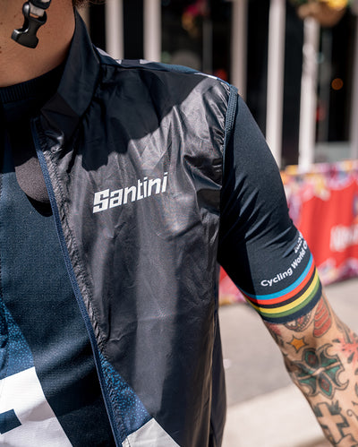 Santini UCI CYCLING WORLD CHAMPIONSHIPS Özel Seri Erkek Rüzgarlık Yelek RE54575CCITY3WCG