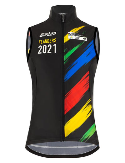 Santini UCI FLANDERS 2021 Unisex Windbreaker Vest EC54575SPLA
