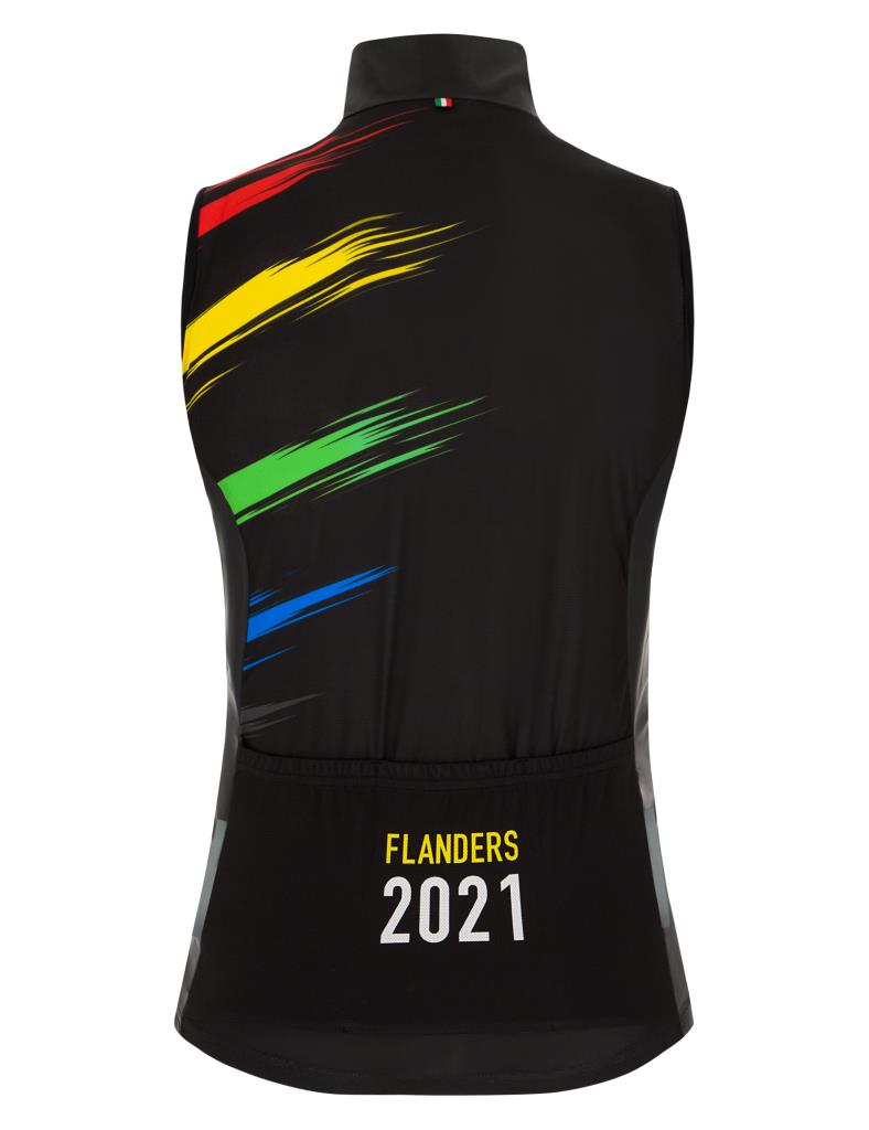 Santini UCI FLANDERS 2021 Unisex Rüzgarlık Yelek EC54575SPLA
