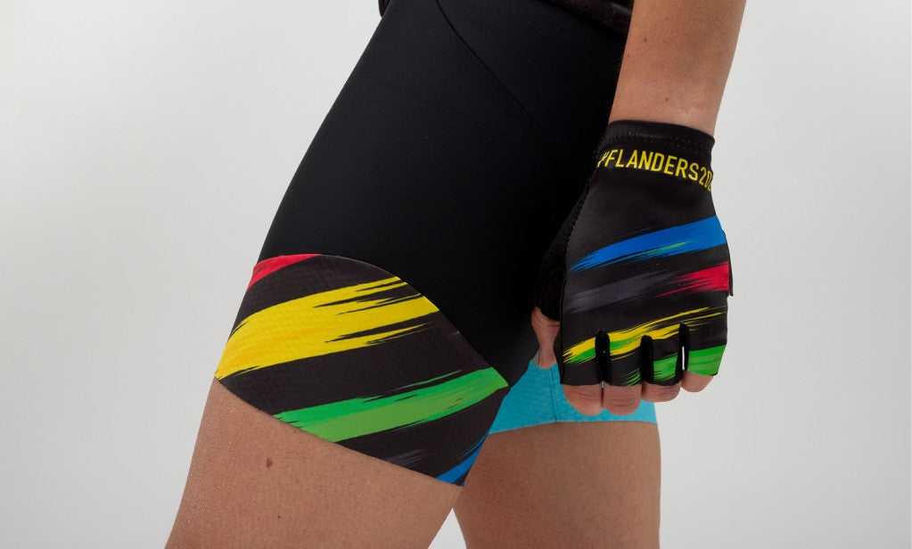 Santini UCI Flanders Karma Sassi Kadın Askılı Bisiklet Taytı EC1065GILSPLA - Görsel 6