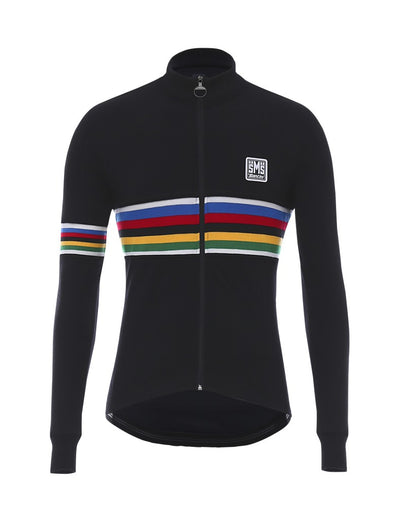 Santini UCI WOOL Plus Size Men's Winter Cycling Jersey RE215075ICONUCI 