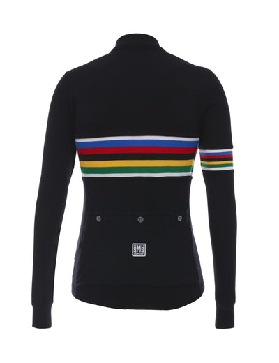 Santini UCI WOOL Plus Size Men's Winter Cycling Jersey RE215075ICONUCI 