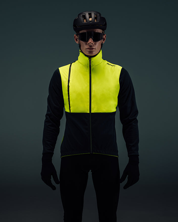 Santini VEGA ABSOLUTE Polartec Erkek Kışlık Bisiklet Ceketi 3W50775ABSOLVEGA