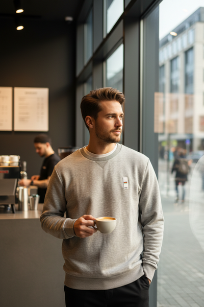 Santini X ANTWRP UCI Özel Seri Sweatshirt BSW051-L008 Gri - Görsel 4