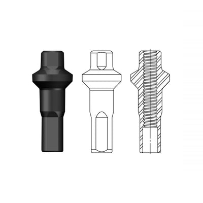 Sapim Polyax Brass Square Double Secure Lock Jant Teli Başlığı 16mm Siyah - Görsel 7