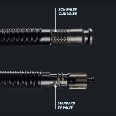Schwalbe SCV Clik Valve Yeni Sistem Tubeless Sibop Seti 40mm Siyah - Görsel 5