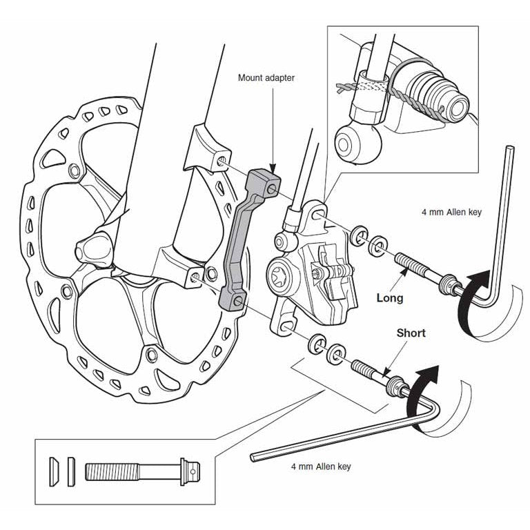 Shimano SM-MA90 F180P-PC Disc Brake Connection Adapter