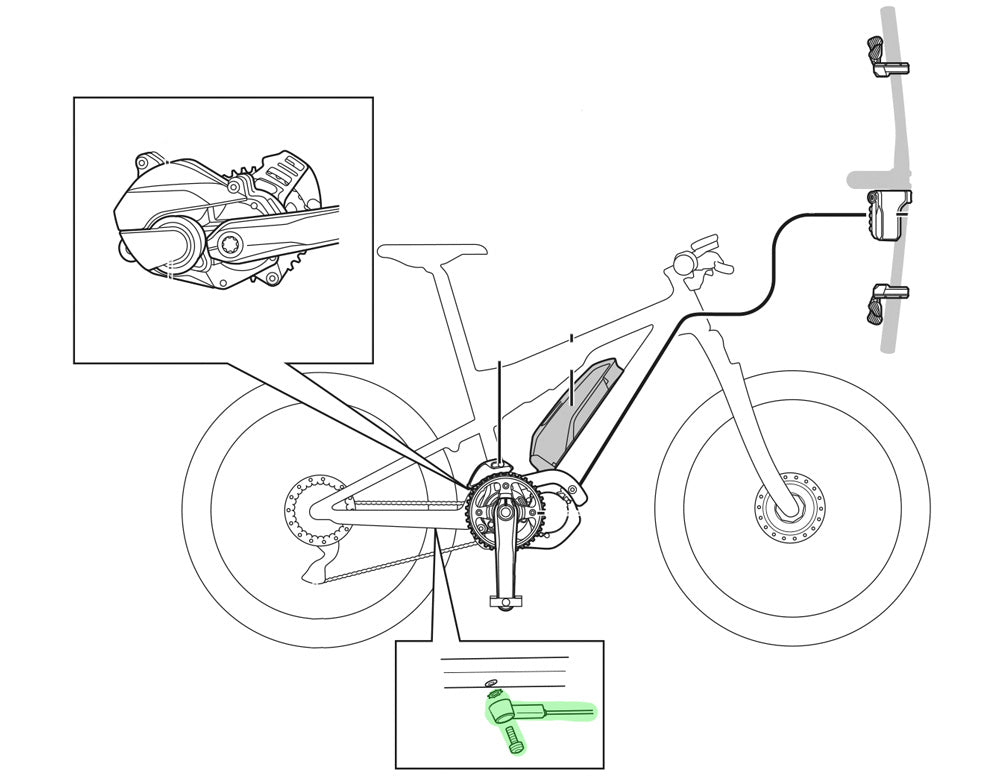 Shimano Speed Sensor Unit E-Bike Hız Sensörü SM-DUE10 ISMDUE10