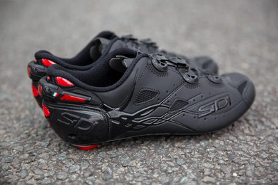 Sidi Shot Matt Black Road Bike Shoes Size 42