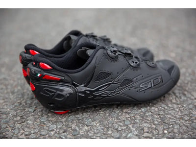 Sidi Shot Matt Black Road Bike Shoes Size 42