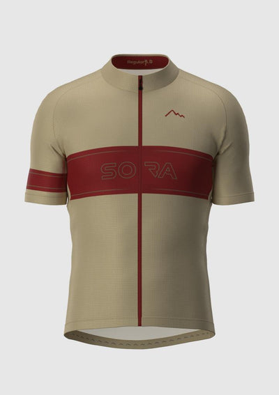 Sora Cream-Velvet Regular 3.0 Cycling Jersey 