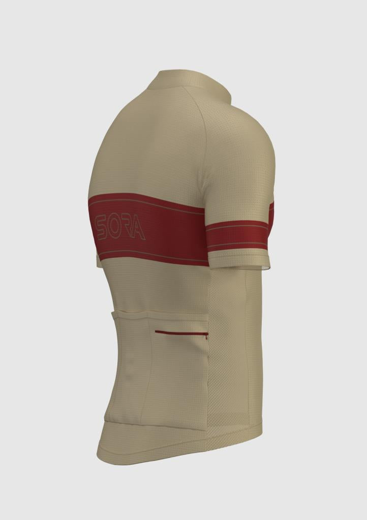 Sora Cream-Velvet Regular 3.0 Cycling Jersey 
