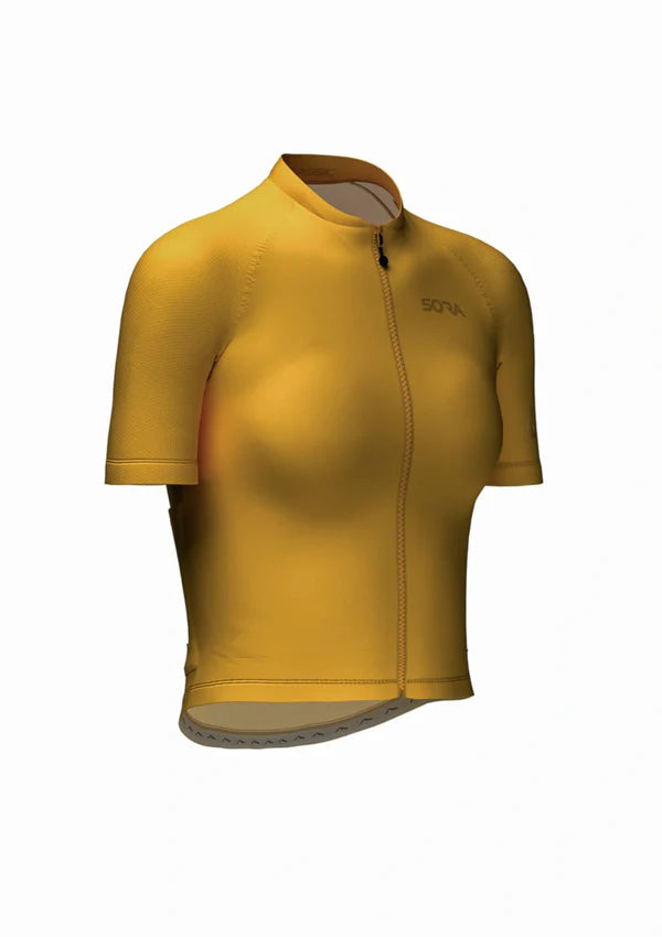 Sora Yellow Women's Classic Cycling Jersey