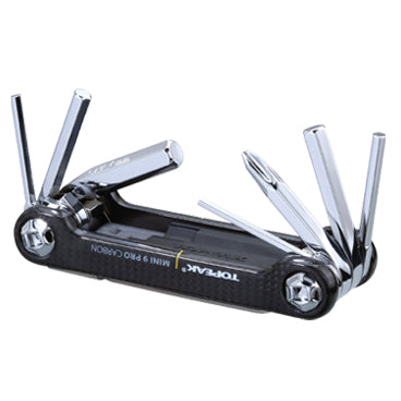 Topeak Mini 9 Pro Carbon Bisiklet Alyan Anahtar Seti Çantalı TT2552