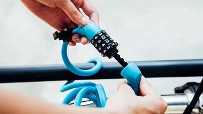 Ulac Zen Master 10x150 Combination Bicycle Lock Blue