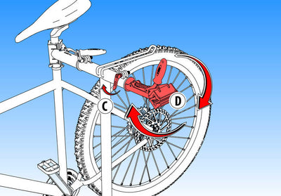 Unior Support de Réparation Vélo Double Professionnel 1693C 622581