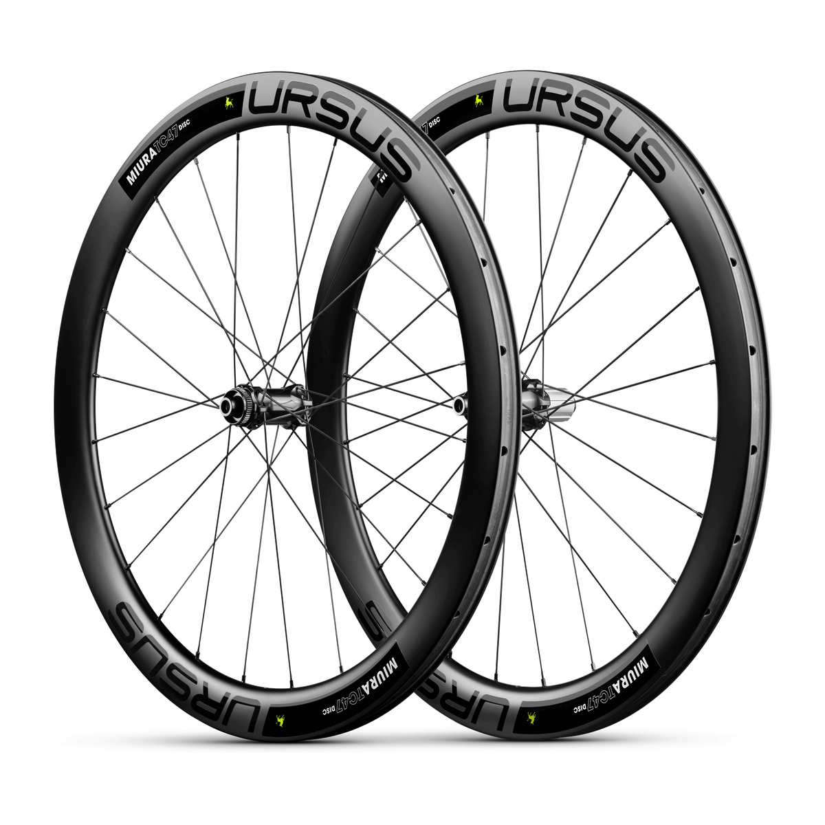 URSUS Miura TC47 Carbon Road Bike Wheelset Centerlock Tubeless 12x100/12x142mm JNT-805