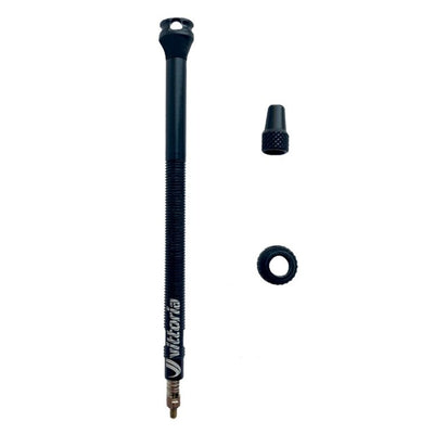 Valve tubeless Vittoria en aluminium 80 mm pour jante, 1 paire, noir