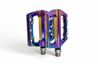 Vona HF-624 Rulmanlı Bisiklet Pedalı Rainbow Oilslick