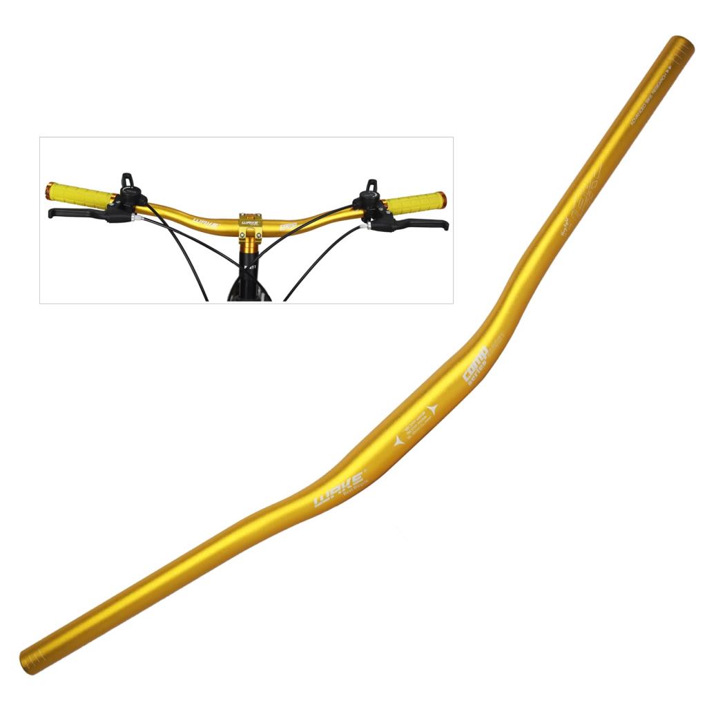 Cintre VTT Wake en aluminium 780mm Riser 31.8mm Or